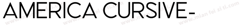America cursive字体转换